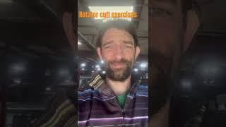 Rotator cuff exercises