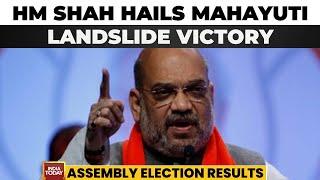 Victory Of PM Modi's Double Engine Govt: Amit Shah Hails Mahayuti's Landslide Win In Maharashtra