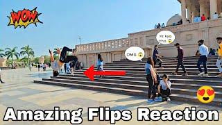 Mayabati Park Flips Reaction ||Delhi Vlog 3 | Suraj Flipper Vlogs