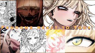 Fandoms React to Himiko Toga || 1/5 || Berry Candles || Angst