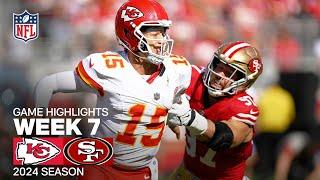 Kansas City Chiefs vs. San Francisco 49ers | 2024 Week 7 Game Highlights