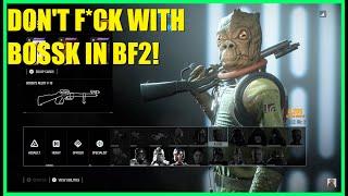 Bossk carrying our team to Victory! BIG Bossk killstreak! - Star Wars Battlefront 2 resurgence!