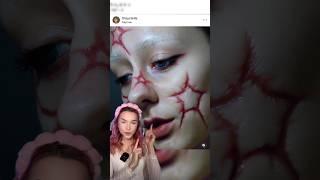 ️ПРОБУЮ ШРАМЫ НА ЛИЦЕ#halloween #хэллоуин #makeuptutorial #вайлдберриз #шрамы #гримм