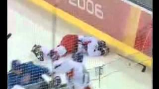 Ruutu BLOODIES Jagr - Full incident Torino 2006