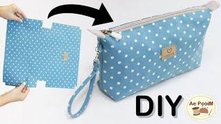 How To Make A Zipper Pouch | Step-By-Step Sewing tutorial