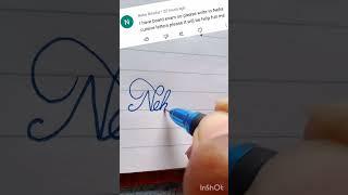 Neha name write in cursive writing #writing#cursive#beautiful name#neha#short clip#short