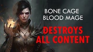 PoE2 Blood Mage Bone Cage Build Guide. God Tier Witch. Over 1m dps.