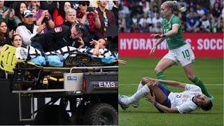 Mallory Swanson Injury | USA vs Ireland Women's  Friendly