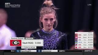 Rachel Dickson (Georgia) 2018 Nationals Semifinals Vault 9.8625