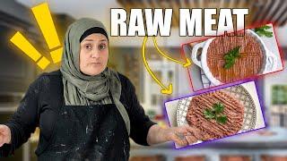 How to Make Lebanese Kibbeh Nayeh ( RAW MEAT)!!!