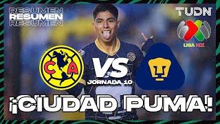 Resumen | América vs Pumas | Liga Mx -AP2024 - J10 | TUDN