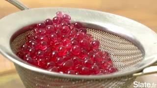 Le caviar de grenadine, la recette de cuisine moléculaire pour les nuls