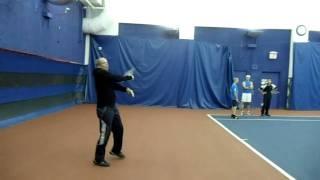 TennisTIP.com:  Brian Lutz tries out the US debut of TennisFlit invented in Spain.