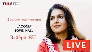 LIVE on the road - Laconia Town Hall - Laconia, NH #TULSI2020 https://tulsi.to/tv