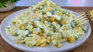 Awesomely delicious "ODESSA" SALAD in 10 minutes. Light taste from simple products. It's AMAZING