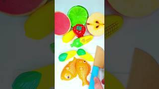 Satisfying video How to Cutting vegetables and fish #fruits #landoffruits1 #shorts #asmr