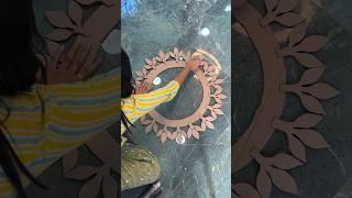 Cardboard DIY craft for wall decor  #shorts #youtubeshorts #crafts #flowers #papercrafts #diy