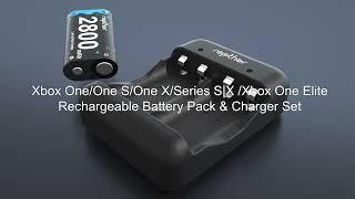 Rapthor 2800mAh Xbox One Ni MH Rechargeable Battery Pack with Fast Charger