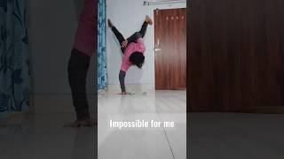 attempt on doing wall one arm handstand pushups #calisthenics #wallhandstand #onearmhandstandpushups