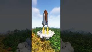 Minecraft: Space Shuttle built with: @TomOnMars |Timelapse | Tutorial |#builds #shorts #minecraft