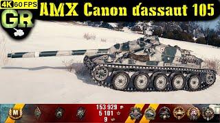 World of Tanks AMX Canon d'assaut 105 Replay - 8 Kills 6.2K DMG(Patch 1.4.1)