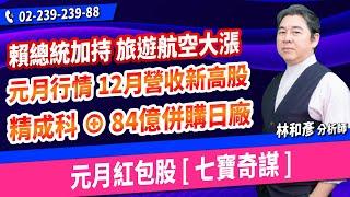 林和彥【時間密碼】20250102盤後／材料KY 世芯 緯穎 長榮航 台光電 玉晶光 買底部賺大錢