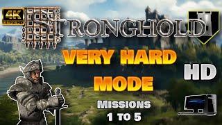 PC Longplay Stronghold HD Tutorial + Missions 1 to 5 #RetroPixelLongplay