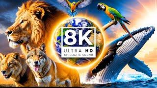 BEST ANIMAL ON EARTH 8K ULTRA HD 60FPS | with Cinematic Sound (Colorful Animal Life)