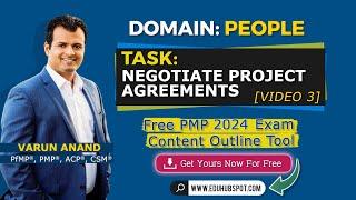 PMP exam using PMP Exam Outline: Negotiate Project Agreements: PMP 2024 (Video 3)