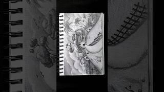 Easy Scenery Drawing ️ | Pencil Scenery Sketch | #scenery #sketch #art #shorts