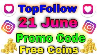 21 June Top Follow Promocode Today Top Follow Promo Code Top Follow Code  niraj ki tech 2m