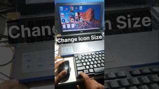 Change Icon Size. #tech #tips #tipsandtricks #computer #laptop #keyboard #mouse #shorts #viral #yt
