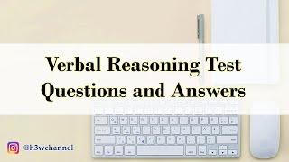 Verbal Reasoning Test with Sample Questions and Answers