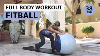 38 min FITBALL FULL BODY WORKOUT