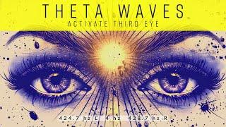 Third Eye ️ Pineal Gland Activation Pure Tone Theta Waves Kaleidoscope