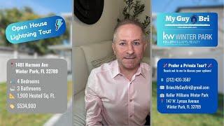 ️‍️ Open House Lightning Tour  1481 Harmon Avenue, Winter Park, FL 32789