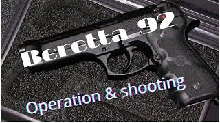 How beretta 92 works | Operation and shooting | animation of operation