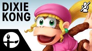 Dixie Kong Smashified - Time Lapse Painting (No Commentary, Music by Nathanael Platier)