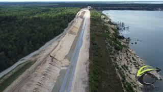 Klinger See 13.07.2024 - Bau des Zulaufgrabens für die Flutung aus der Tranitz