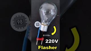 DIY! 220V flasher using fluorescent glow starter #diy #diyprojects #electronics #flasher #light