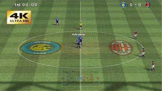 PES 6 - AC Milan vs Inter [Gameplay 4K]