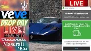 VeVe Drop Day LIVE - MASERATI MC12 Luxury Vehicle Digital Collectibles NFT Drop! Good Luck!!