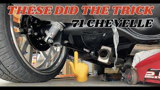 UMI DOUBLE ADJUSTABLE LOWER TRAILING ARMS FOR THE WIN!!! | 71 CHEVELLE