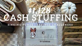 $1,128 Cash Stuffing | October 2024 Week 3 #cashstuffing