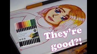 THEY'RE ACTUALLY GOOD?! /// Trying WHSmith brush pens