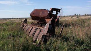 НАШЛИ СТОЯНКУ СТАРОЙ ТЕХНИКИ! ДОМ КОМБАЙНЕРА! СБРОС МЕТАЛЛА У РУЧЬЯ! Коп металлолома