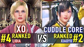 T8  XO (#4 Ranked Lidia) vs CUDDLE CORE (#2 Ranked Xiaoyu)  Tekken 8 High Level Gameplay