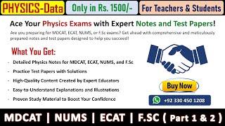 Buy It & U Will Love It | Notes + Test Material | MDCAT, ECAT, NUMS, F.Sc | For Teachers & Students