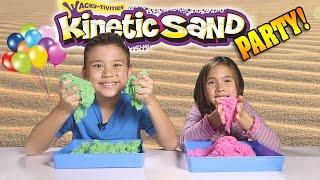 KINETIC SAND PARTY!!! Sand vs. Sand BATTLE!!!