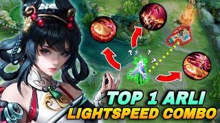 TOP 1 ARLI FARM LANE DOMINATION USING LIGHTSPEED COMBO & INSANE DAMAGE! | HONOR OF KINGS ARLI CHINA